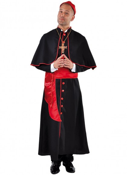 Kardinaal kleed, shawl en muts