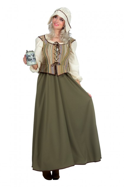 Middeleeuwse herberg dame (jurk)