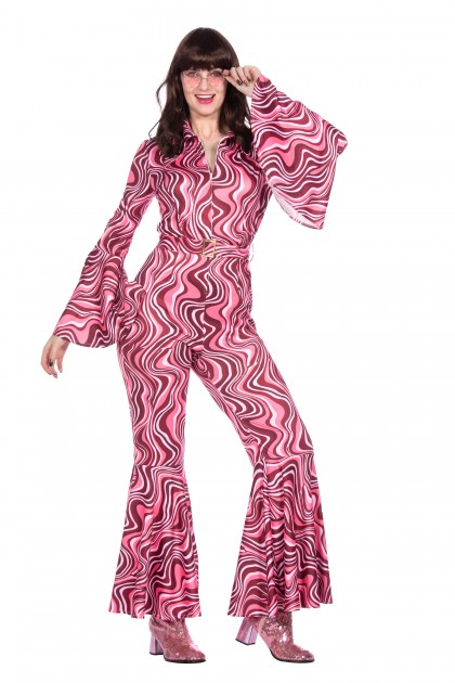 70's catsuit roze