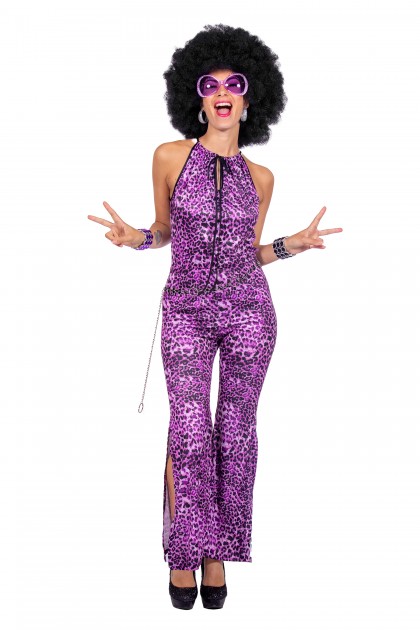 Catsuit panter paars