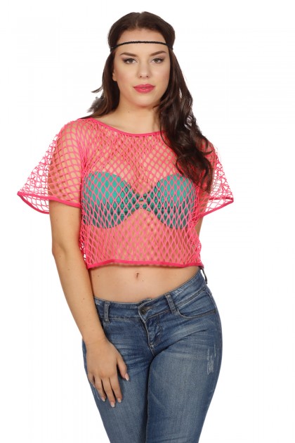 Netshirt korte mouwen (one size) (V)