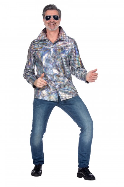 Party blouse metallic multicolor