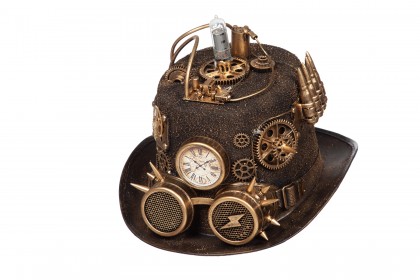 Hoed Steampunk met  licht