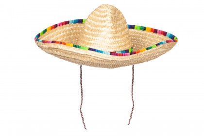 Sombrero met gestreepte rand